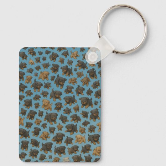 Rottweiler Madness Sleutelhanger (Achterkant)