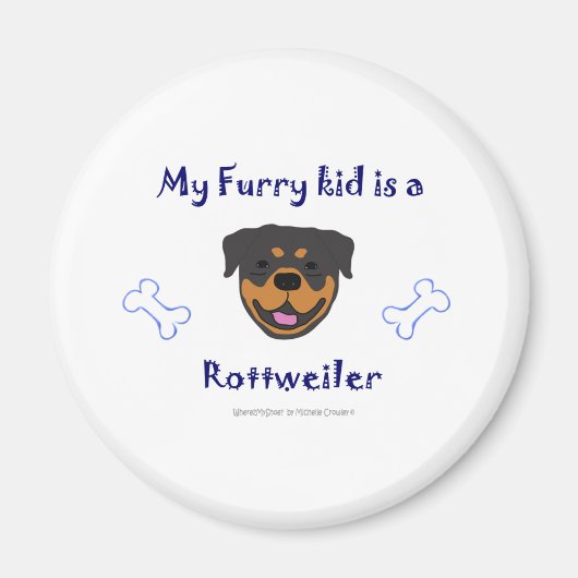 Rottweiler Magneet (Voorkant)