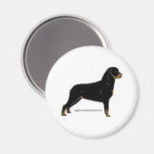 Rottweiler Magneet (Voorkant / Achterkant)