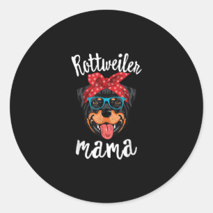 rottweiler makelaarspop ronde sticker