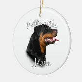 Rottweiler mam 2 keramisch ornament (Links)