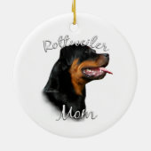 Rottweiler mam 2 keramisch ornament (Achterkant)