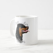 Rottweiler mam 2 koffiemok (Voorkant links)
