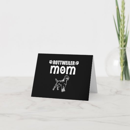 Rottweiler mam I Doing Mam Eigenaar Gift Bedankkaart (Voorkant)