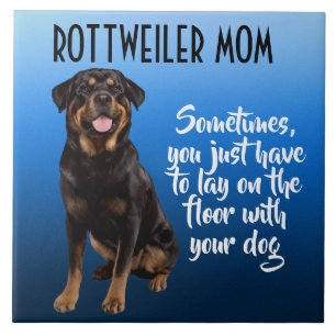 Rottweiler Mam Keramische Tile Tegeltje