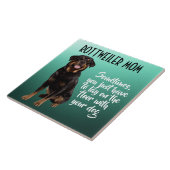 Rottweiler Mam Keramische Tile Tegeltje (Zijkant)