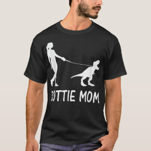 Rottweiler mama Rottie Mama Dog Rott Dinosaur Vrou T-shirt