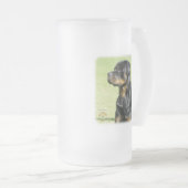 Rottweiler Matglas Bierpul (Voorkant rechts)