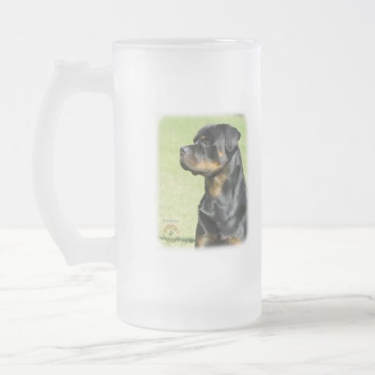 Rottweiler Matglas Bierpul (Links)