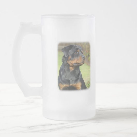 Rottweiler Matglas Bierpul (Links)