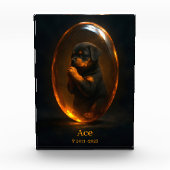 Rottweiler Memorial Photo Block Fotoblokken (Voorkant)