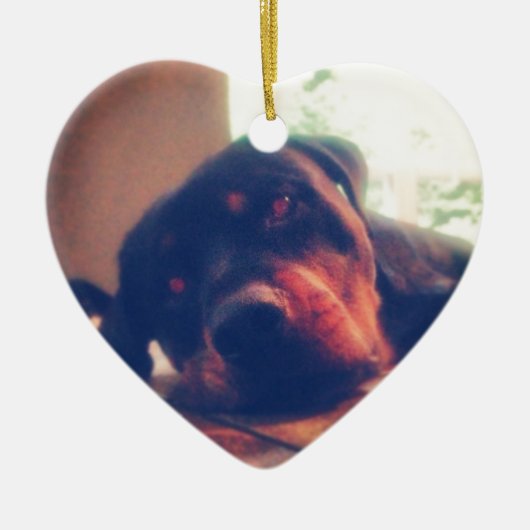 Rottweiler Memories Keramisch Ornament (Voorkant)