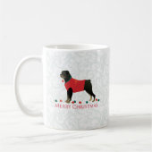 Rottweiler Merry-kerstontwerp Koffiemok (Links)