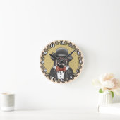 Rottweiler met bril klok (Huis)