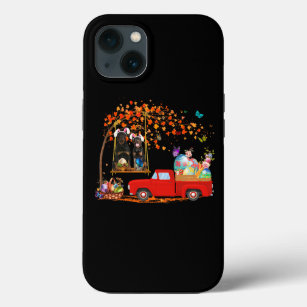 Rottweiler met een eenhoevige rode vrachtwagen met Case-Mate iPhone case