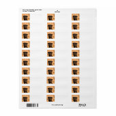 Rottweiler met een stok etiket (Full Sheet)