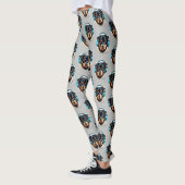 Rottweiler met koptelefoon leggings 4 (Links)