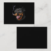 Rottweiler met sigaar dragende glazen visitekaartje (Voorkant / Achterkant)