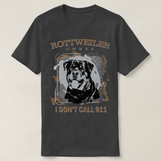 Rottweiler Metzgerhund (10) T-shirt (Design voorkant)
