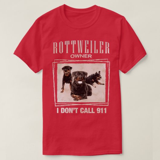 Rottweiler Metzgerhund (11) T-shirt (Design voorkant)