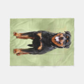 Rottweiler - Metzgerhund Digital Art Fleece Deken (Voorkant (Horizontaal))