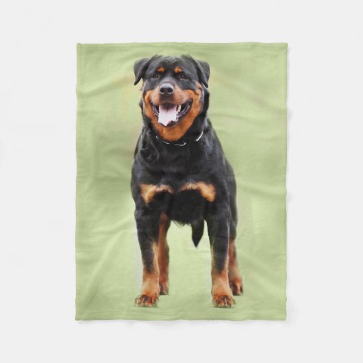 Rottweiler - Metzgerhund Digital Art Fleece Deken (Voorkant)