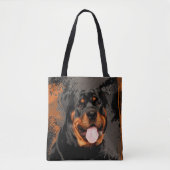 Rottweiler - Metzgerhund Digital Art Tote Bag (Voorkant)