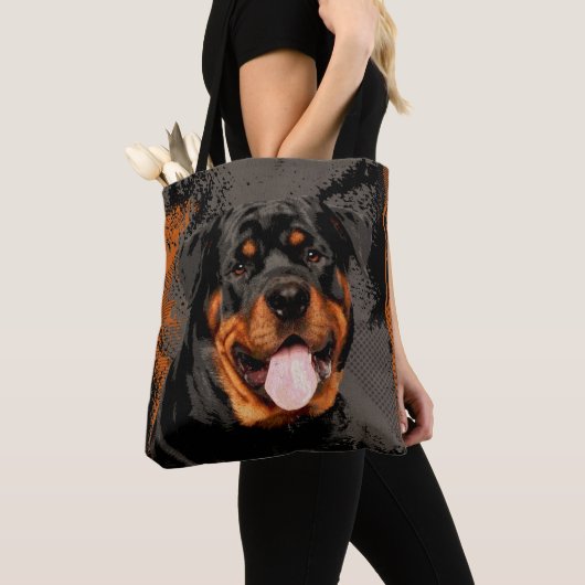 Rottweiler - Metzgerhund Digital Art Tote Bag (Dichtbij)