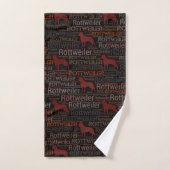 Rottweiler - Metzgerhund Pattern Bad Handdoek (Handdoek)
