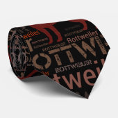 Rottweiler - Metzgerhund Pattern Stropdas (Opgerold)