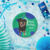  rottweiler Mix Birthday  Papieren Bordje (Feest)