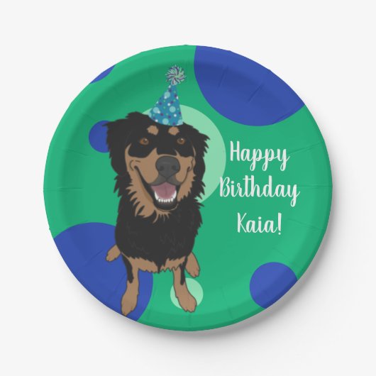  rottweiler Mix Birthday  Papieren Bordje (Voorkant)