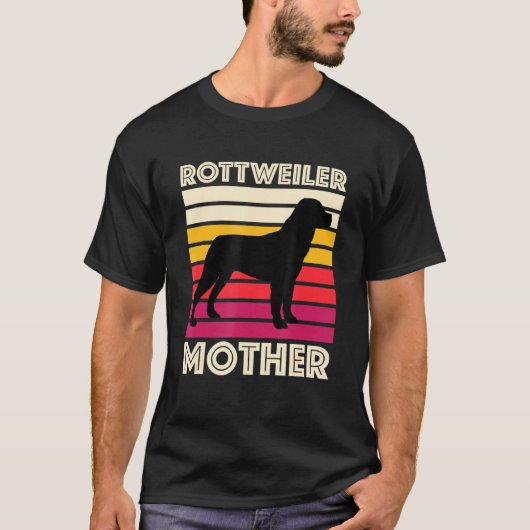 Rottweiler Moeder  Hondenliefhebber Rottweiler Mam T-shirt (Voorkant)