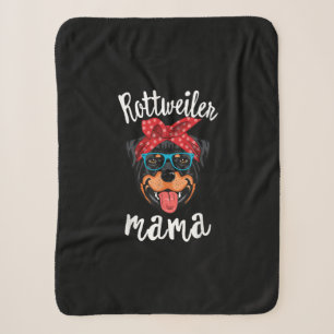 rottweiler Moeder puppy mam Sherpa Deken