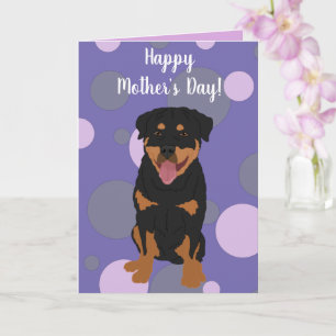 Rottweiler Moederdag Kaart