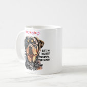 Rottweiler Mok, hondennaam toevoegen, kan tekst wi Koffiemok (Voorkant links)