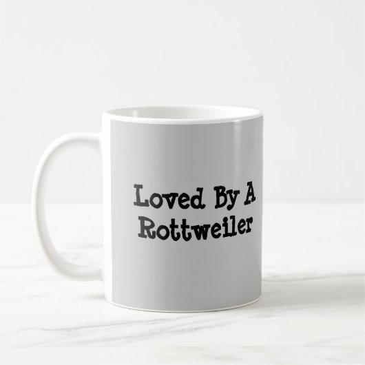 Rottweiler-Mok Koffiemok (Links)