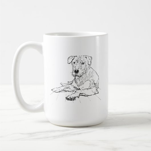 Rottweiler Mok - Minimalistische koffiemok (Links)