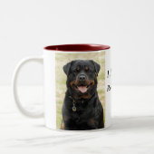 Rottweiler-Mok Tweekleurige Koffiemok (Links)