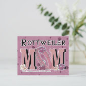 Rottweiler MOM Briefkaart (Staand voorkant)