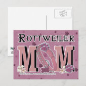 Rottweiler MOM Briefkaart (Voorkant / Achterkant)