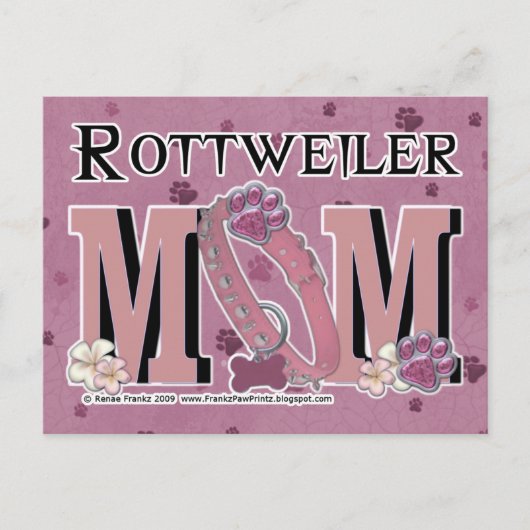 Rottweiler MOM Briefkaart (Voorkant)