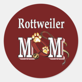 Rottweiler MOM-cadeaus Ronde Sticker