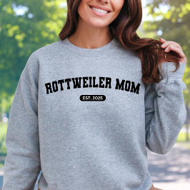 ROTTWEILER MOM Dog Mum Custom Geboortejaar Trui