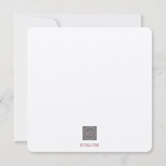 Rottweiler Mom gescheurd papier Moederdag Kaart (Achterkant)