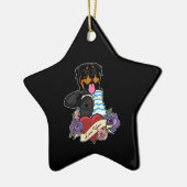 Rottweiler Mom Keramisch Ornament (Links)