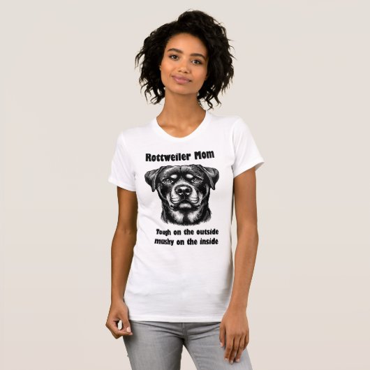 Rottweiler Mom- Rotti T-shirt (Voorkant volledig)