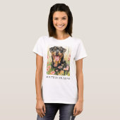 Rottweiler Mom T-Shirt – Watercolor Dog Gift (Voorkant volledig)