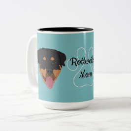 Rottweiler Mom Tweekleurige Koffiemok