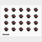 rottweiler-naamvenster vierkante sticker (Vel)